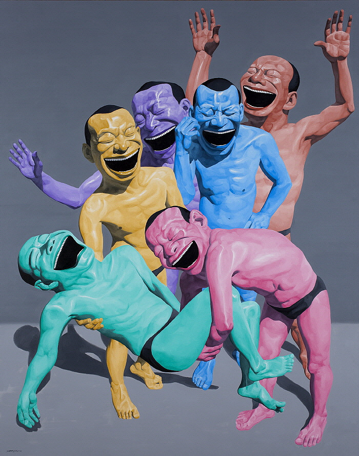 The Entombment, Oil on Canvas 380x300cm 2010 ⓒYue Minjun 2020.jpg