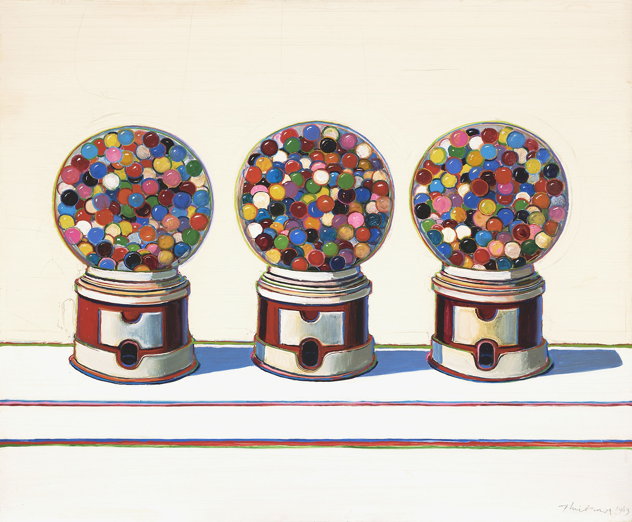 Wayne Thiebaud, Three Machines, 1963, Fine Arts Museums of San Francisco.jpg
