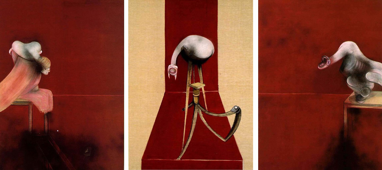 프렌시스 베이컨 그리스도의 십자가 처형도를 위한 세 개의 습작 2 1944.jpg