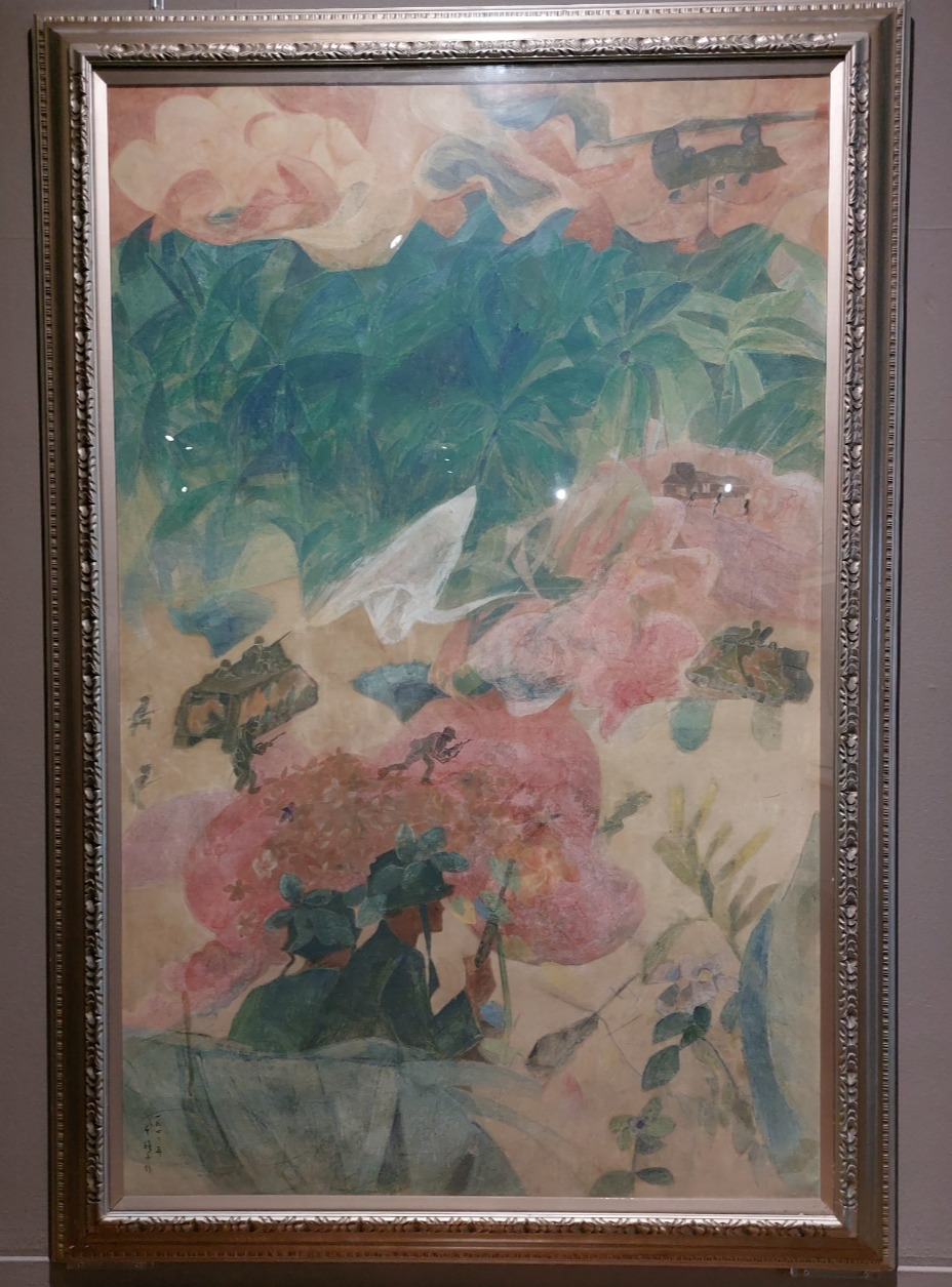 천경자,꽃과 병사와 포성.jpg