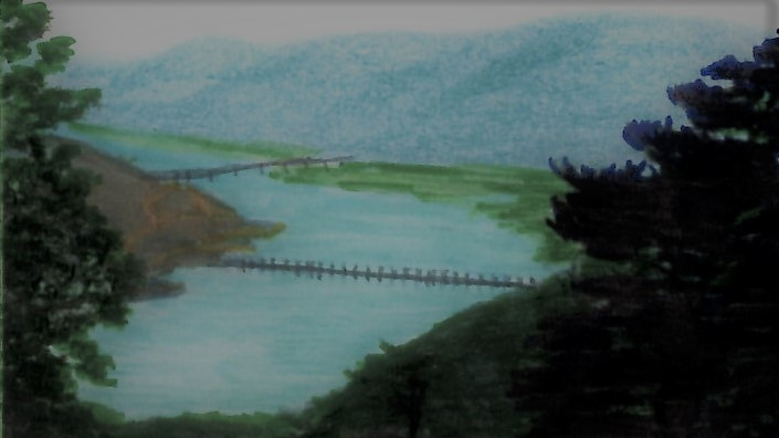 42. 오름길에 내려다본 북한강이 유유한 흐름을 잇고 있다.jpg