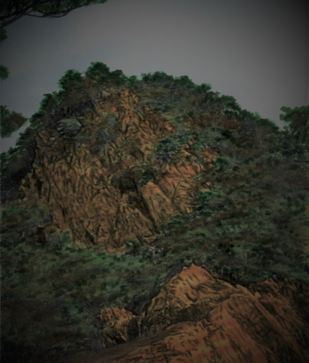 34. 어둠이 몰리는 삼악산 암릉이 더욱 거칠어 보인다.jpg