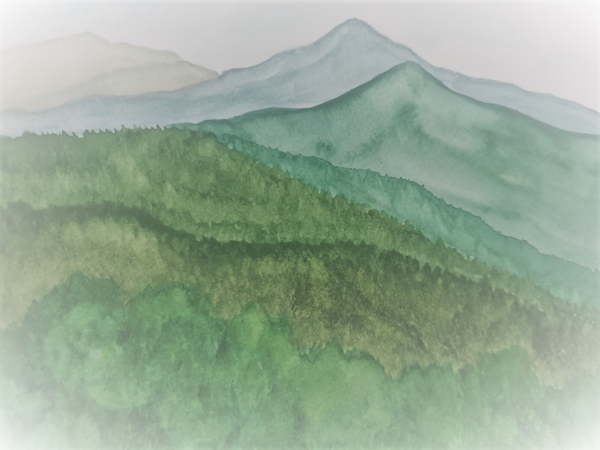 백운산, 우담산, 바라산에 이어 청계산과 그 뒤로 관악산이 이어진다.jpg