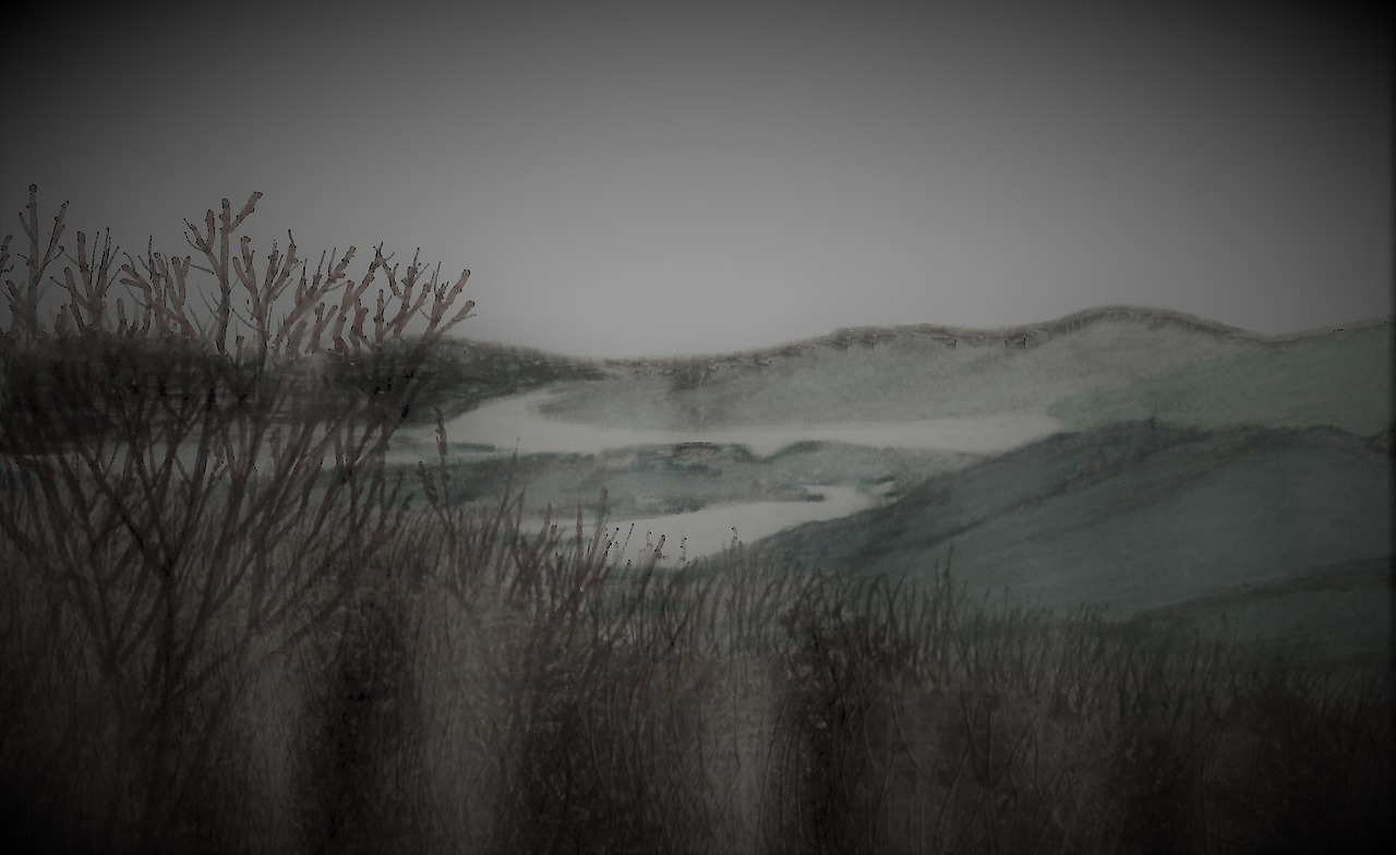 51. 검단산 정상 아래 전망대에서 보는 팔당호도 얼어붙었다.jpg