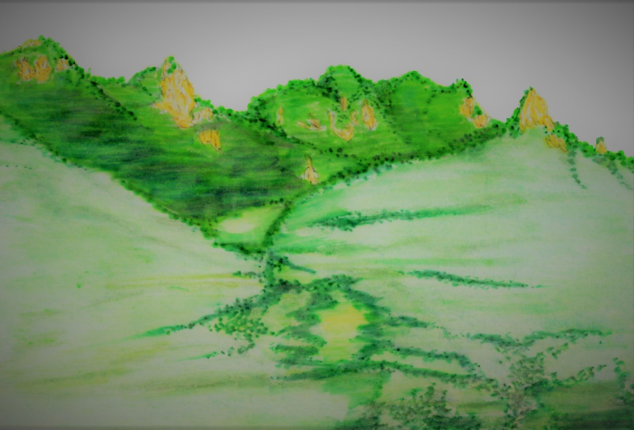 66. 알봉을 보며 나리분지로 내려선다.jpg