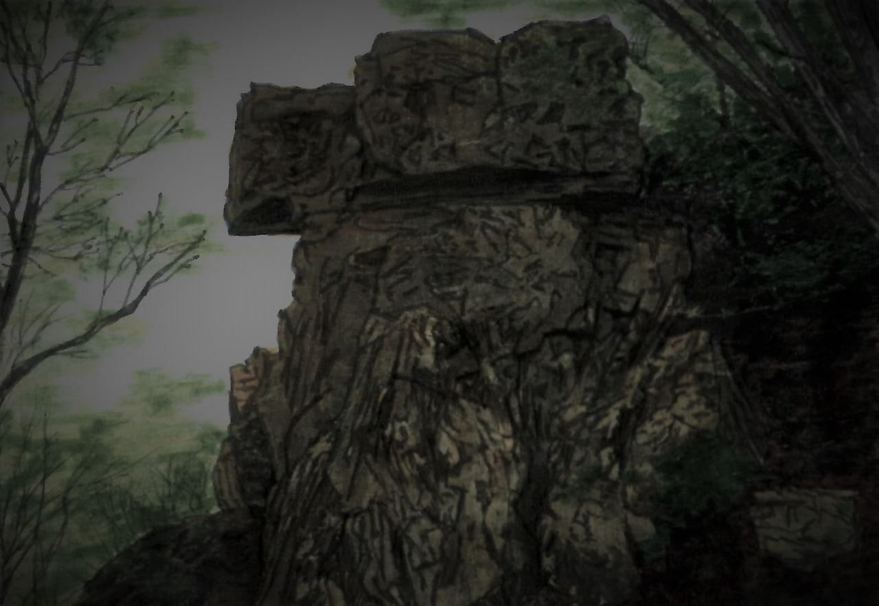 65. 용바위를 지나 옥천서 쪽으로 하산한다.jpg