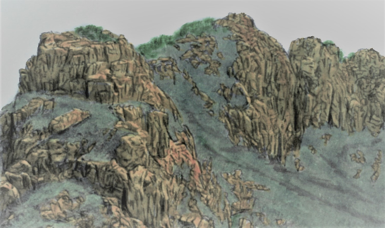 75. 뒤돌아보니 가련봉이 모습을 드러내고 배웅해준다.jpg