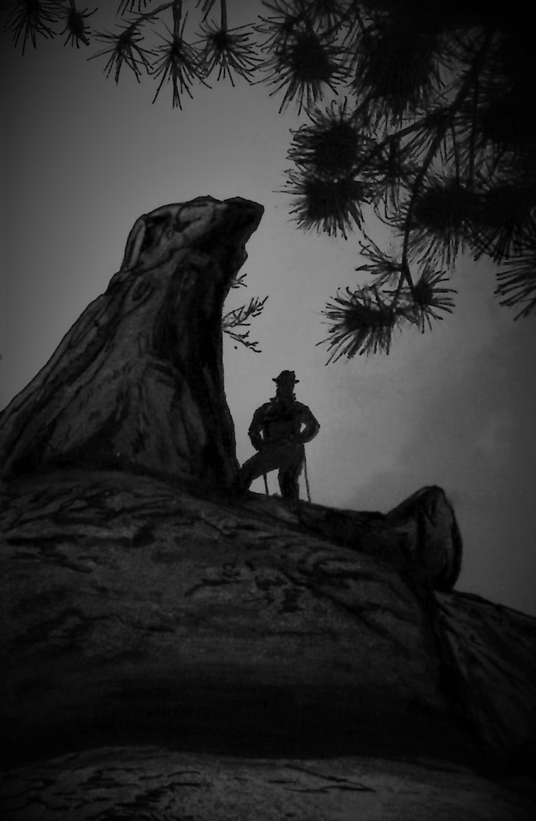 79. 바위능선에 닿아 대간을 둘러본다.jpg