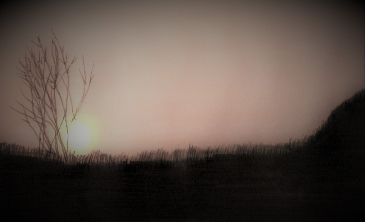 74. 하산 길의 짙은 일몰로 걸음이 빨라진다.jpg