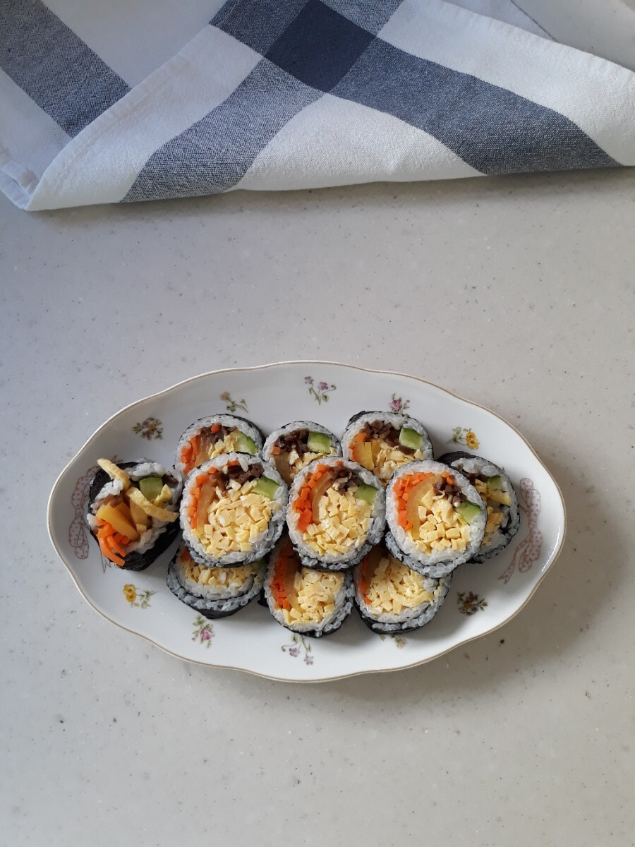계란폭탄 김밥과 냉파