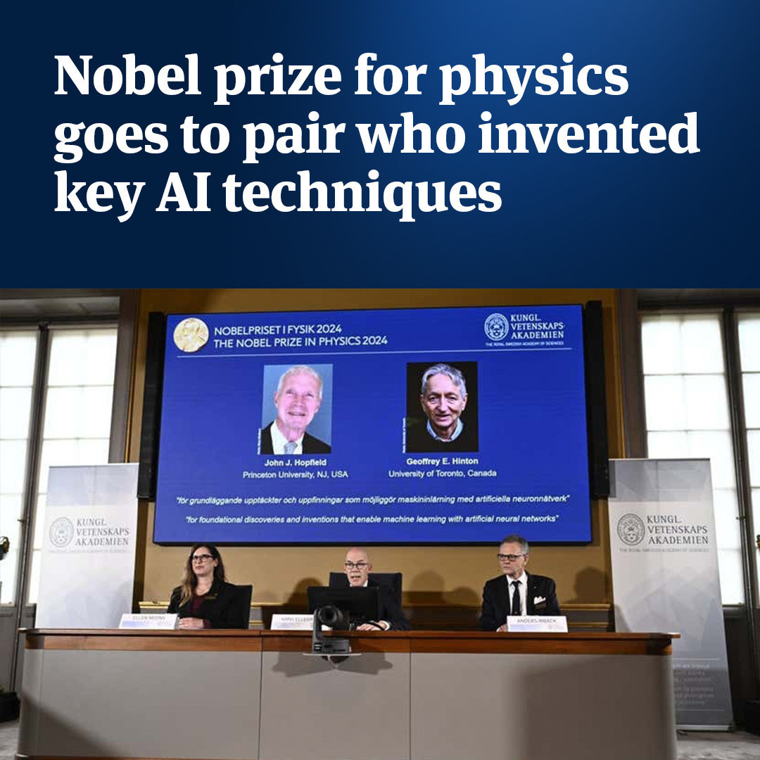 Nobel Prize in Physics 2024 John J. Hopfield and Geoffrey E. Hinton 3.jpg