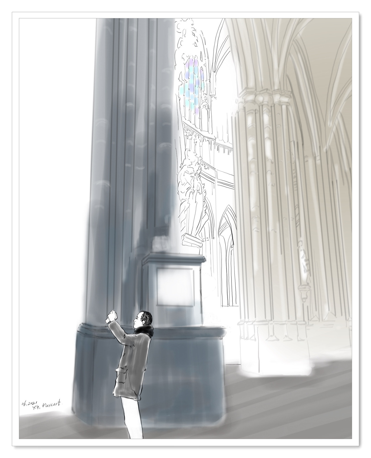 프라하의 어느 고딕 성당에서.jpg