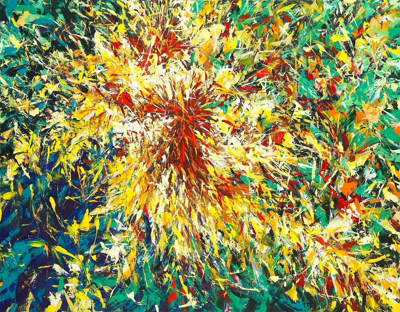 Dancing2,90.9x116.7cm,Acrylic on canvas,2013.jpg