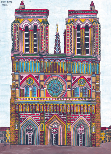 Notre Dame Cathedral in Paris, around 1962.jpg