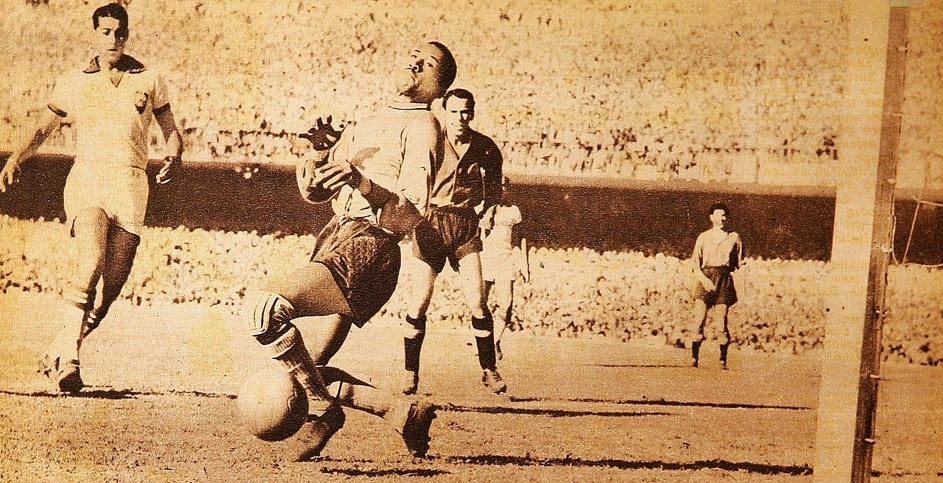 15-1. 브라질이 스페인을 6-1로 대파한 1950년 브라질 월드컵 4강 결선리그..jpg