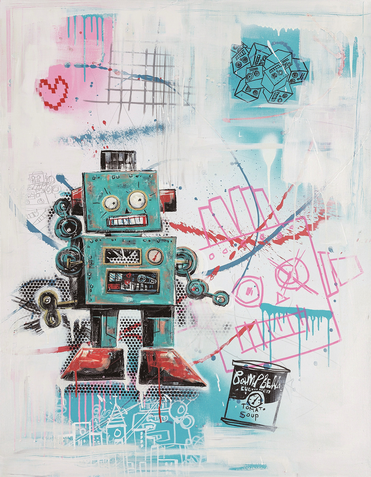 애니쿤 Robot Unboxing Series 08 캔버스에 아크릴 116.8×91cm 2021 추정가 350만원.jpg