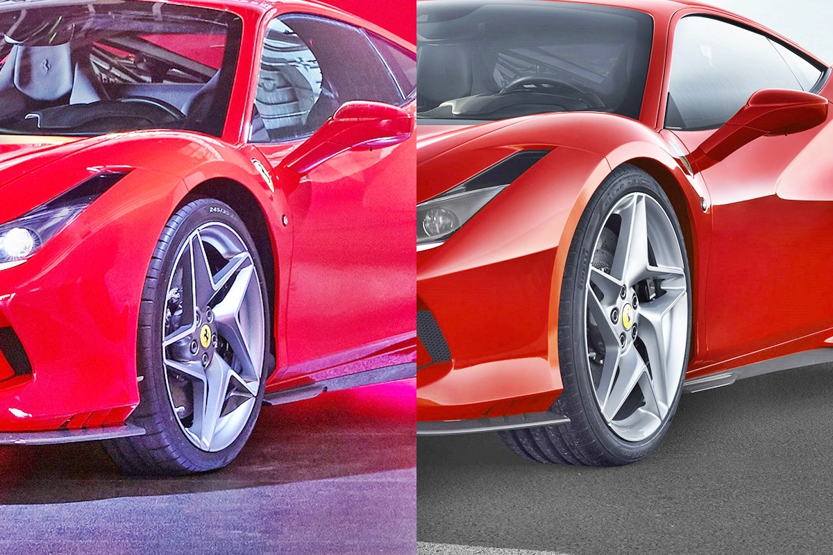 6_페라리 F8 트리뷰토 실물 및 오피셜 사진 휠 돌출 차이_FMK, 페라리.jpg