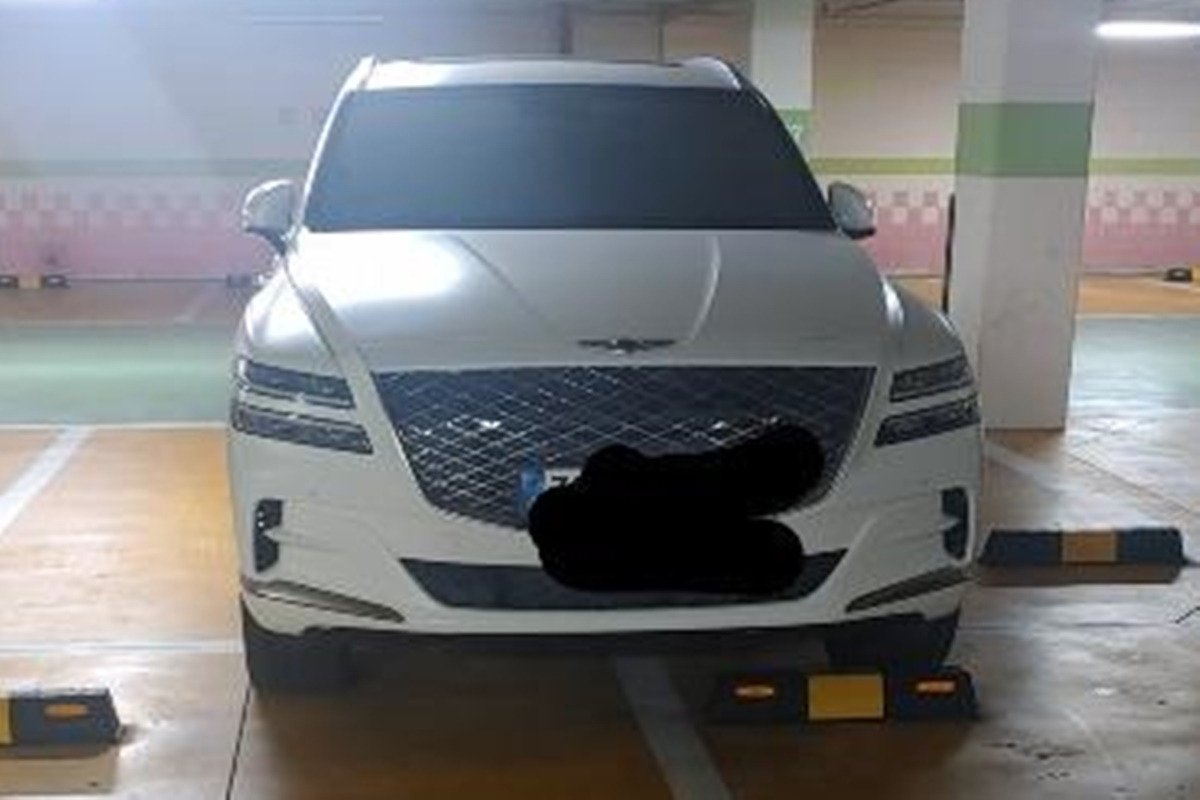 5-1 사면 주차한 제네시스 GV80, 보배드림.jpg