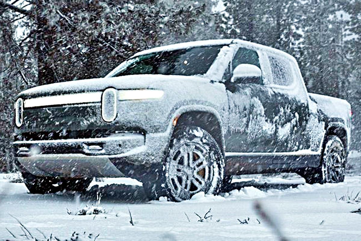 설원에서도 원활한 주행이 가능하다 리비안.jpg