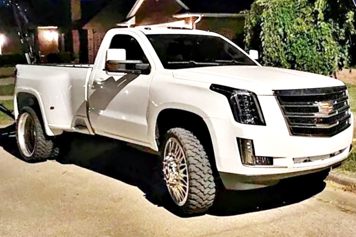 실버라도로 개조된 캐딜락 에스컬레이드 Carscoops 2.jpg