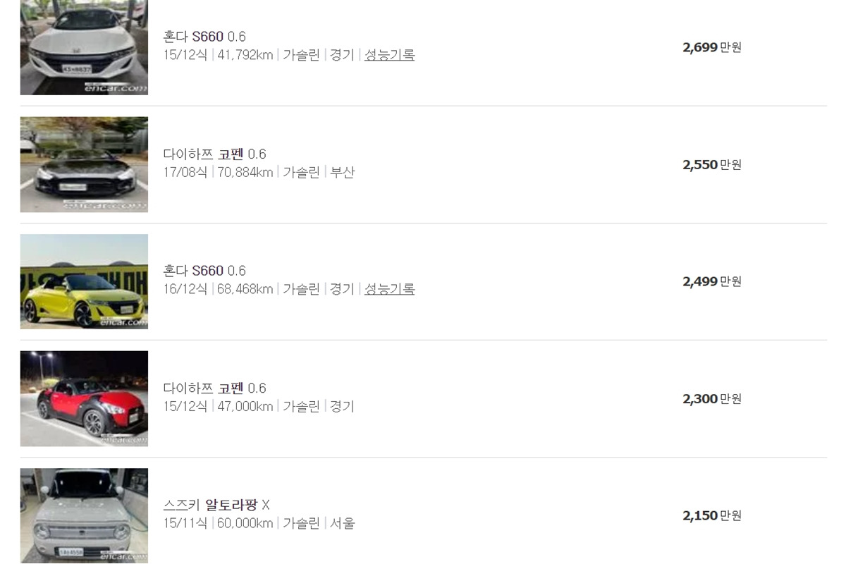 6_일본 경차 매물 등록 현황_'엔카닷컴'.jpg
