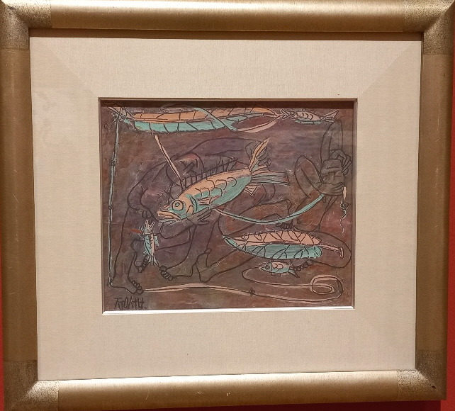 이중섭 물고기와 나뭇잎.jpg