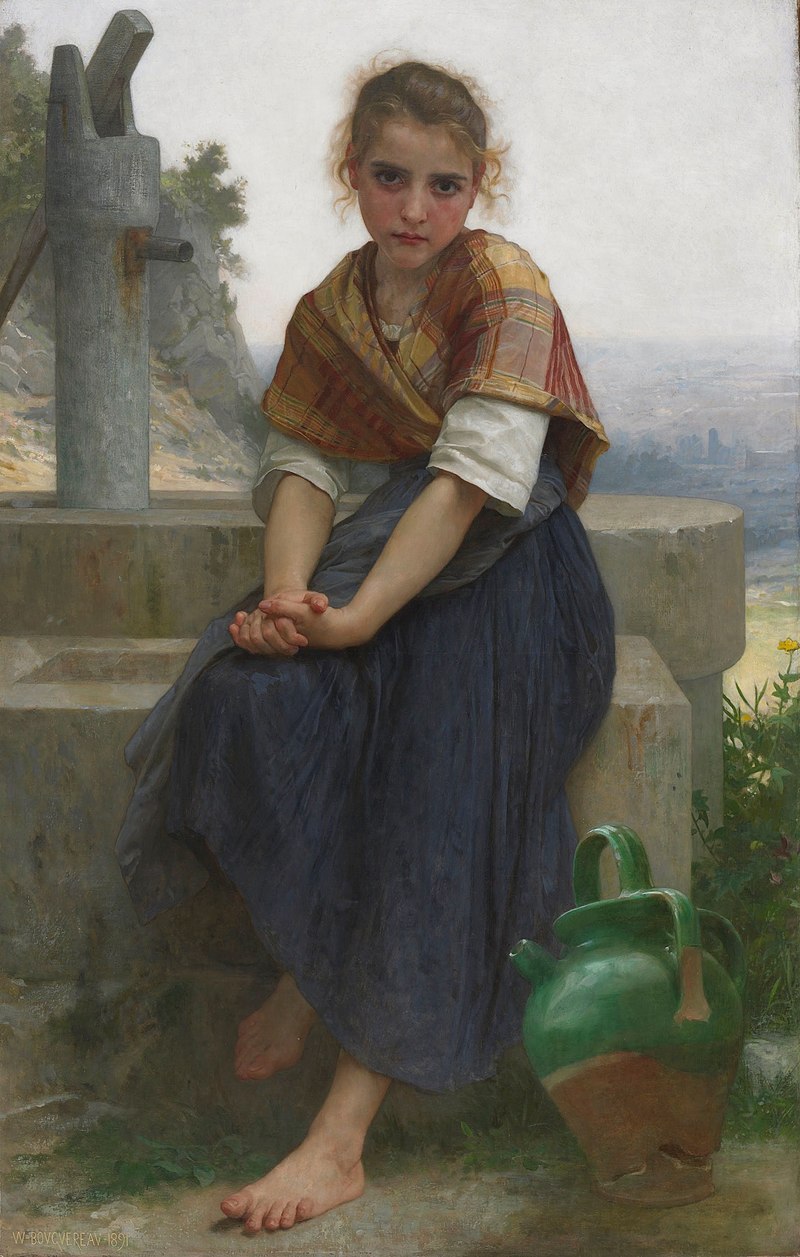 William Adolphe Bouguereau, The Broken Pitcher (1891).jpg