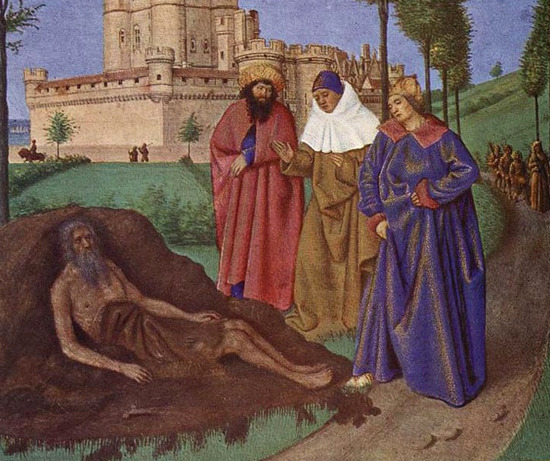Job and His False Comforters, Jean Fouquet 욥과 잘못된 위로자들, 세부, 장 푸케.jpg