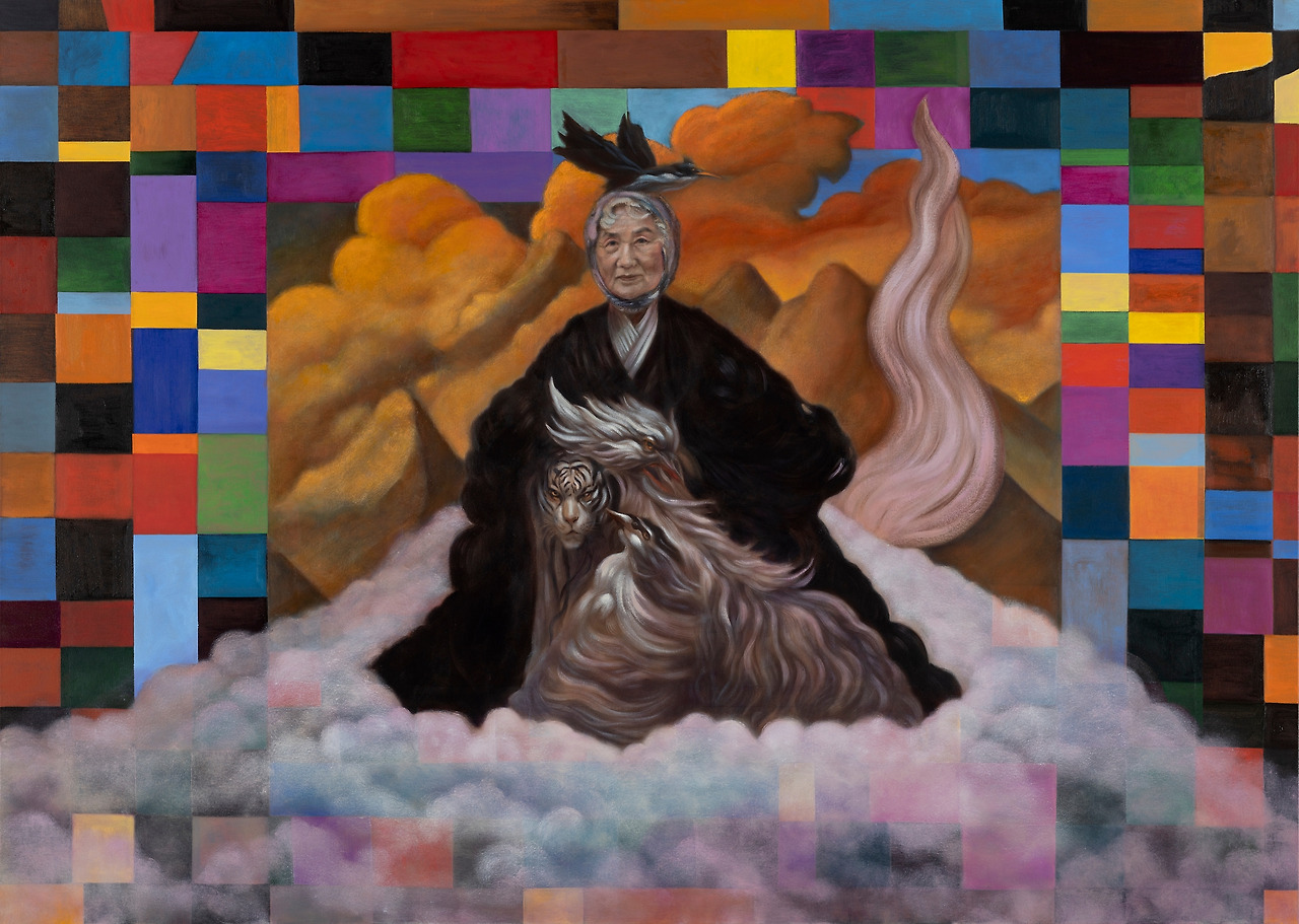 6.할머니 산_Grandmother Mountain_2023_Oil on canvas_210 x 150 cm.jpg