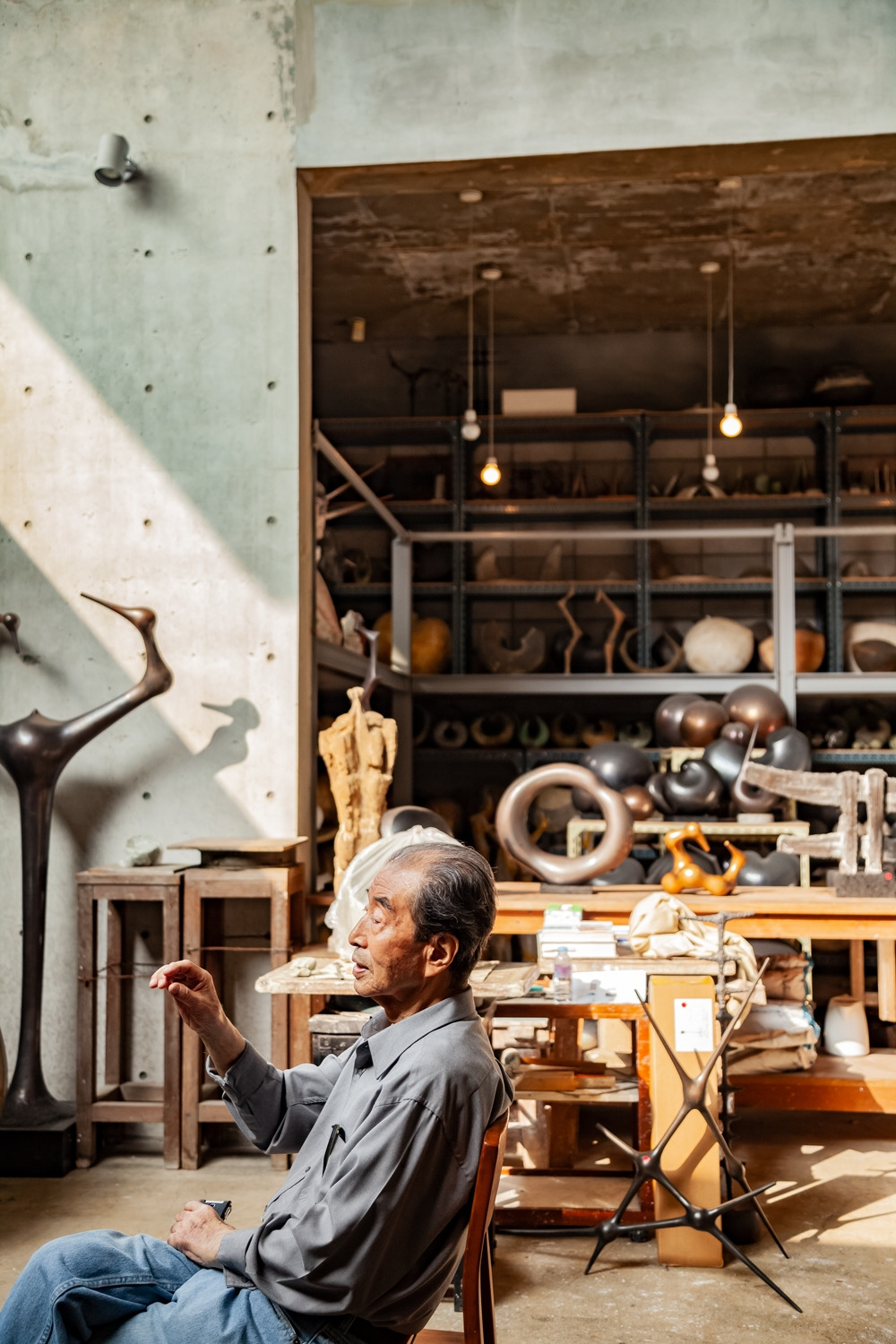 최만린 조각가 사진 2, 사진= 스톤김.jpg