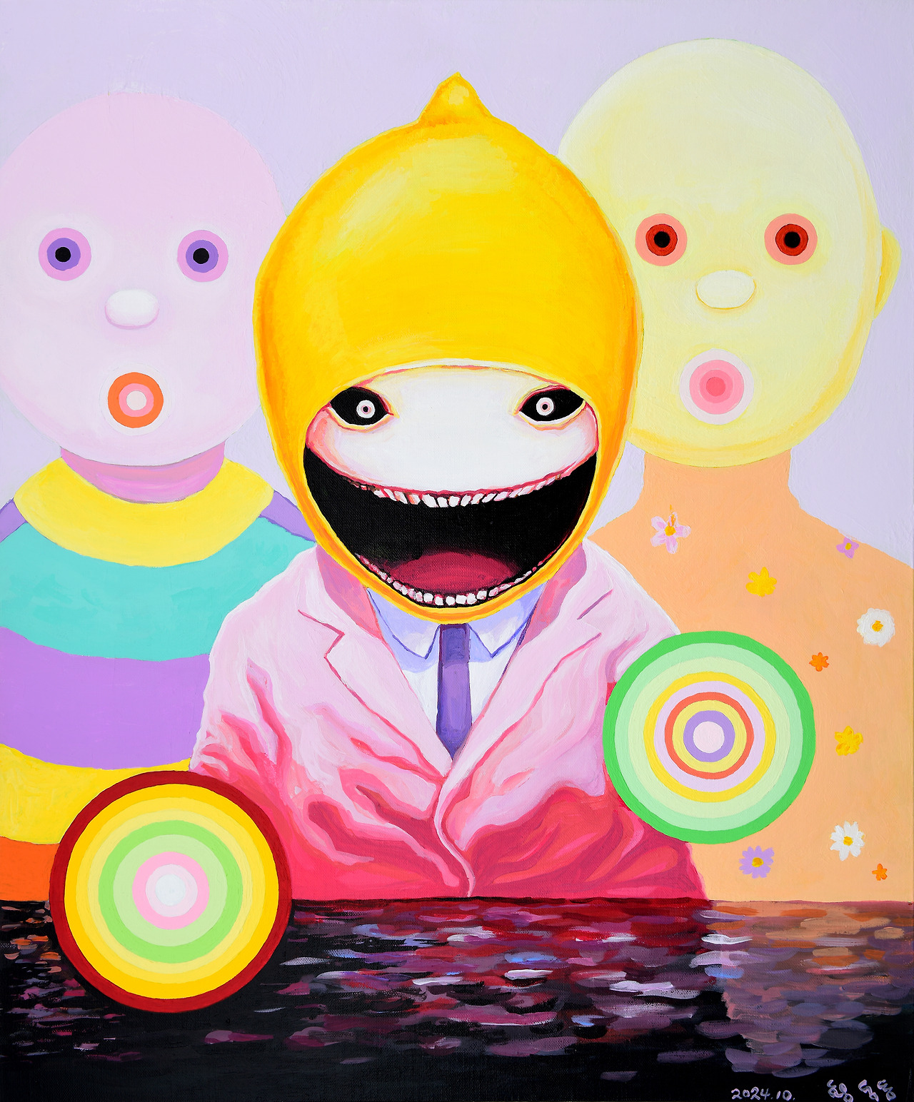 노란 미소-2 Yellow smile-2 _ 72.7 x 60.6 cm _acrylic on canvas_2024.jpg