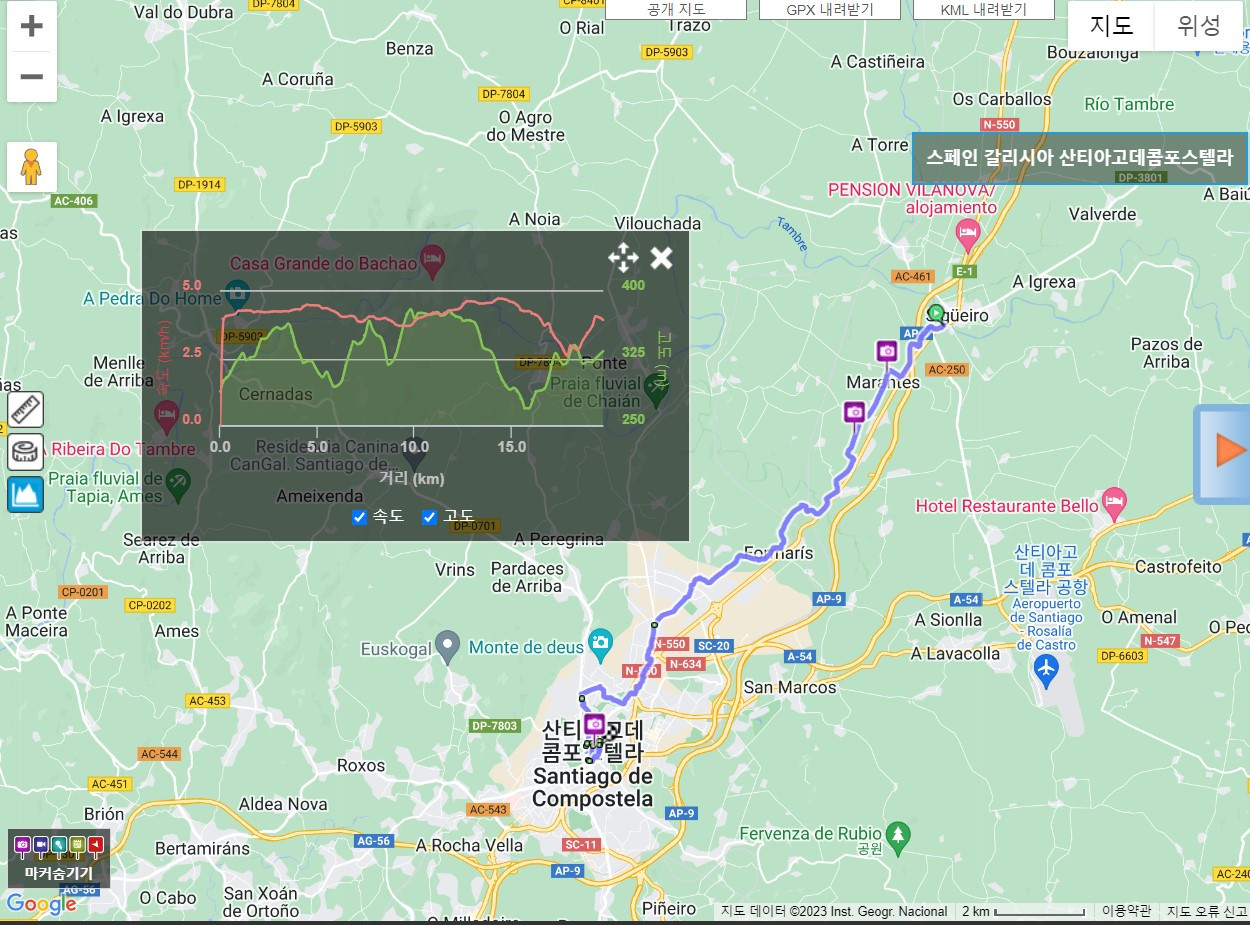 영국 길 5일 차, 램블러 기록.jpg