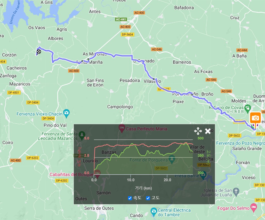 묵시아와 피스떼라 길 2일 차, 램블러 기록.jpg