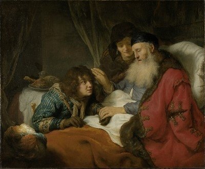 「야곱에게 축복하는 이사악」, Govert Flinck, 1639년 作.jpg