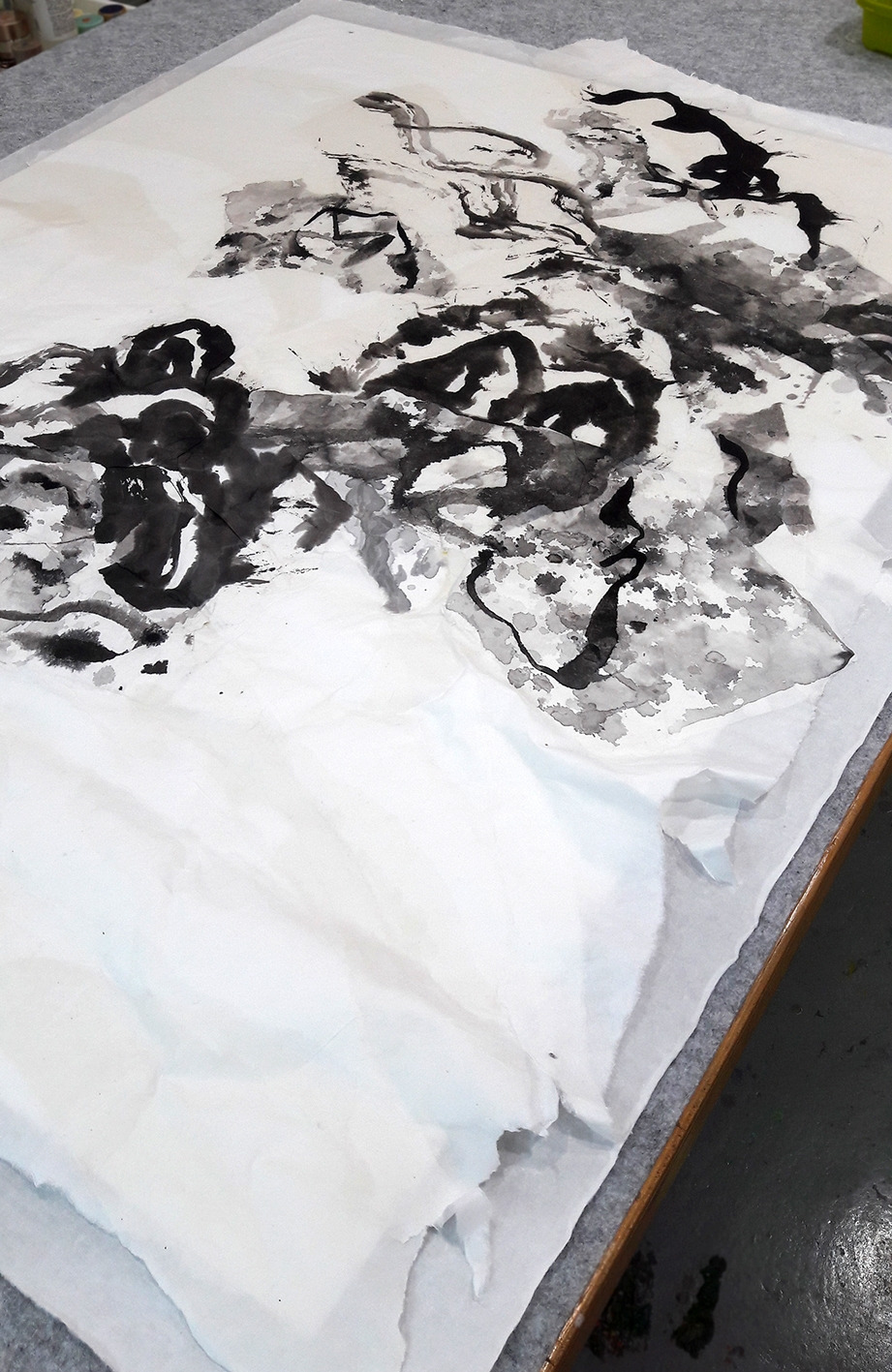 20160616 산맥50호 배접과정2_72.jpg