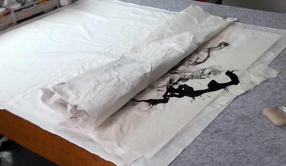 20160616 산맥50호 배접과정1_72.jpg