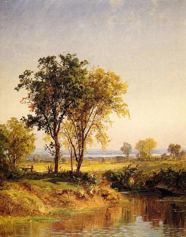 Jasper Francis Cropsey-THE POND IN SPRINGTIME.jpg