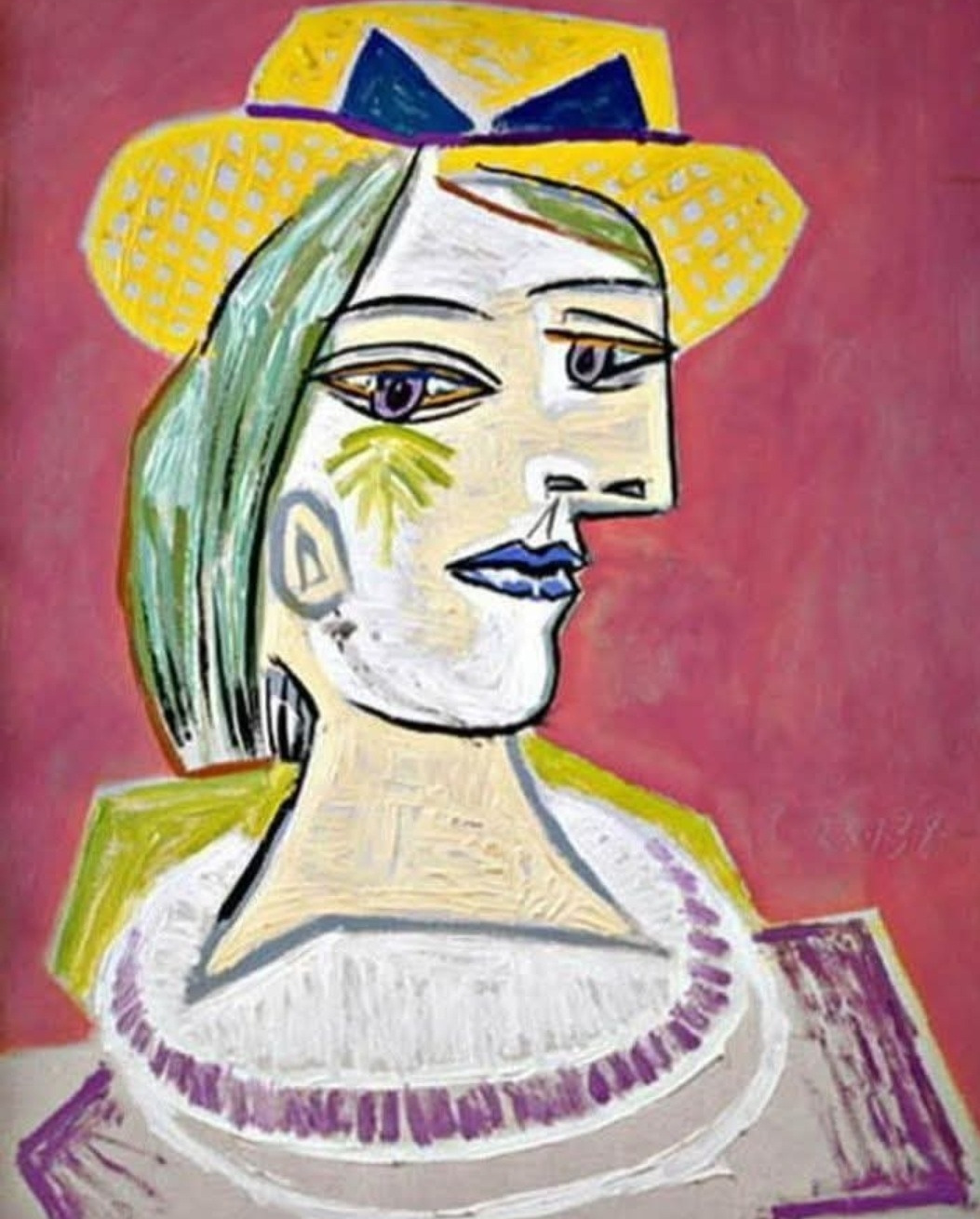 피카소-밀짚모자를 쓴 여인의 초상.jpg