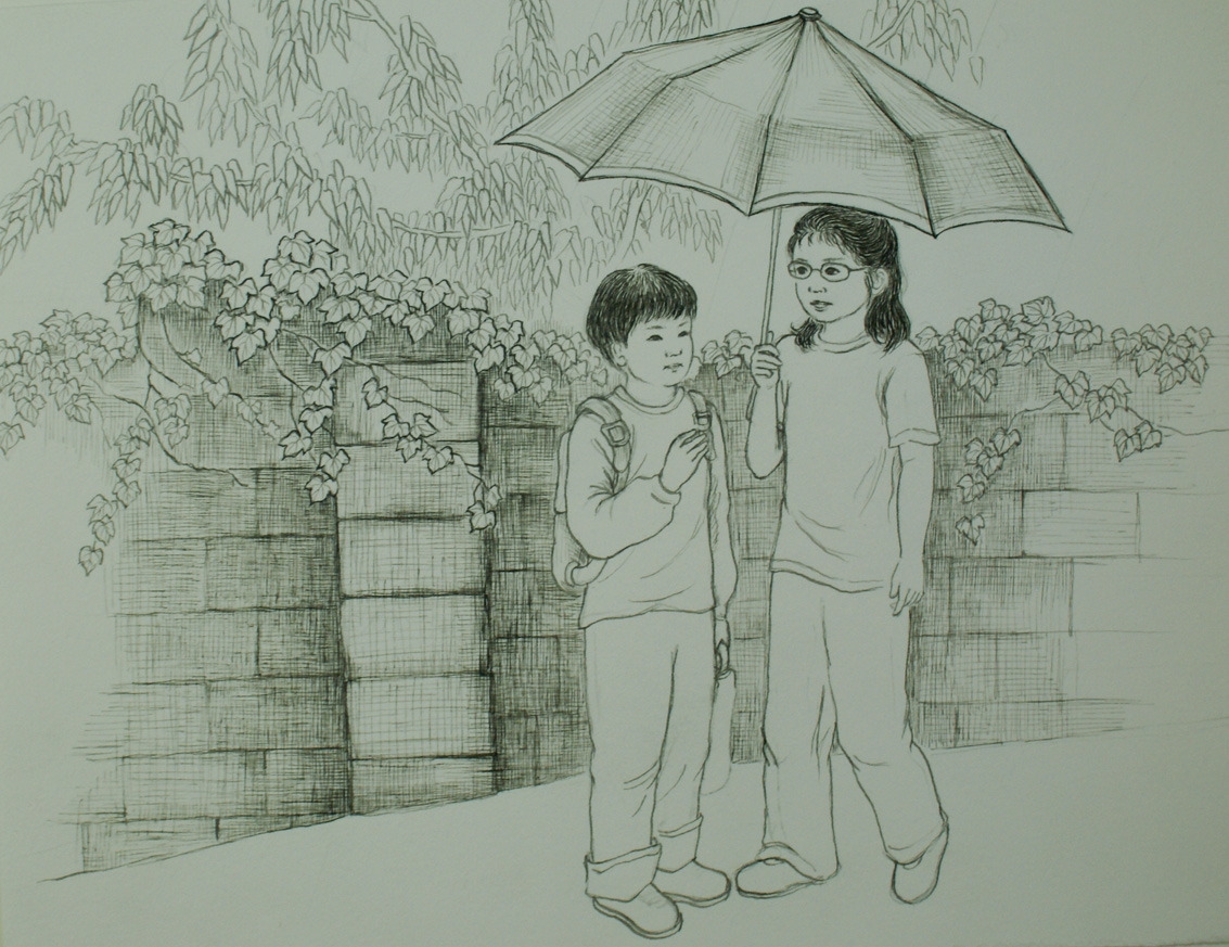 비오는 날 아이들 .jpg