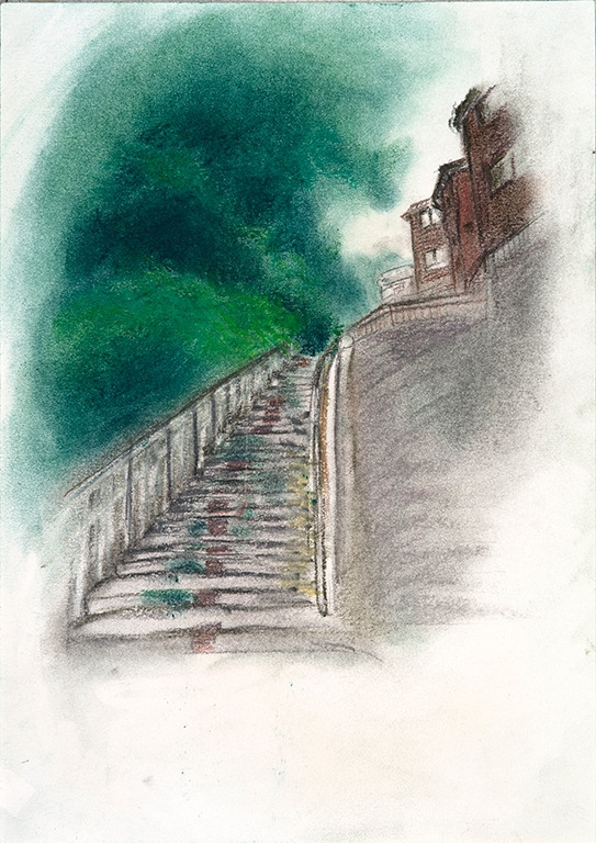 철산동, 여름의 기록 11 도덕산 계단길.jpg