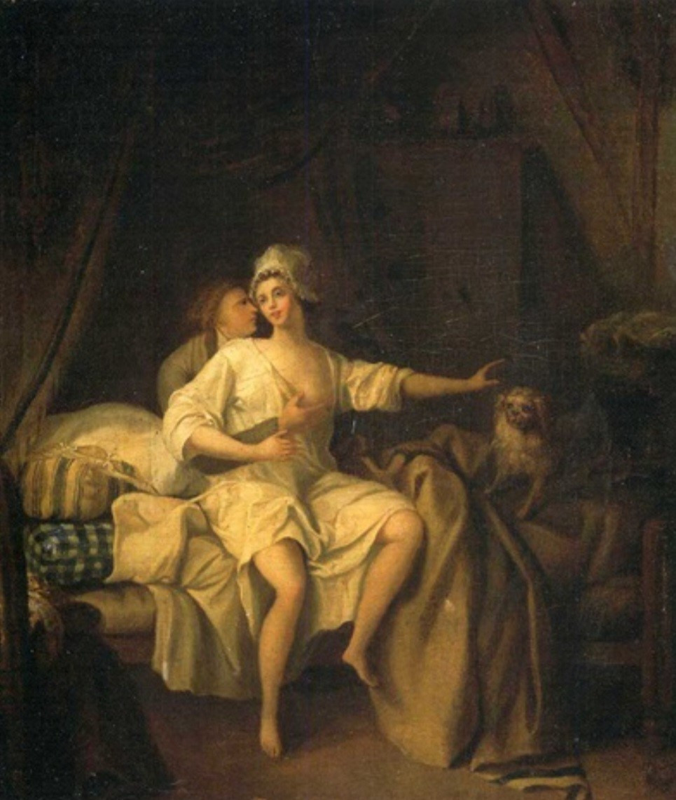 Jeune femme avec son amant dans un interieur.jpg