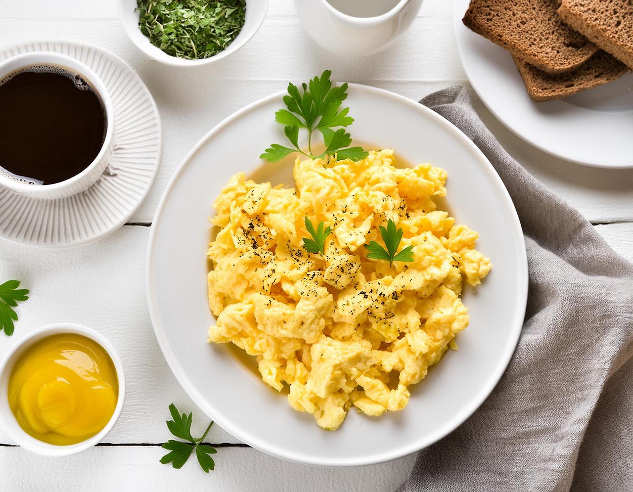 Firefly scrambled eggs on the white table 98621.jpg