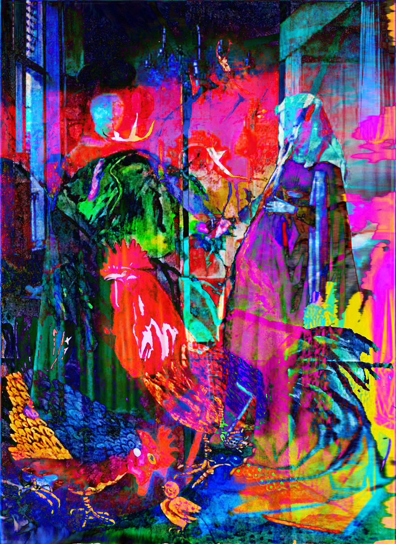 Chul-joo Choi, morning glory 아르놀피니 부부, 51X70cm,.jpg