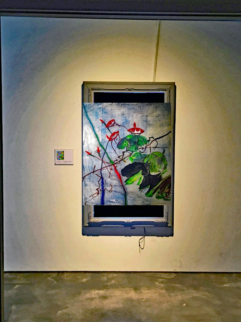 morning glory-thread-1, 135X156cm, acrylic and composite materials on cloth, 2021.jpg