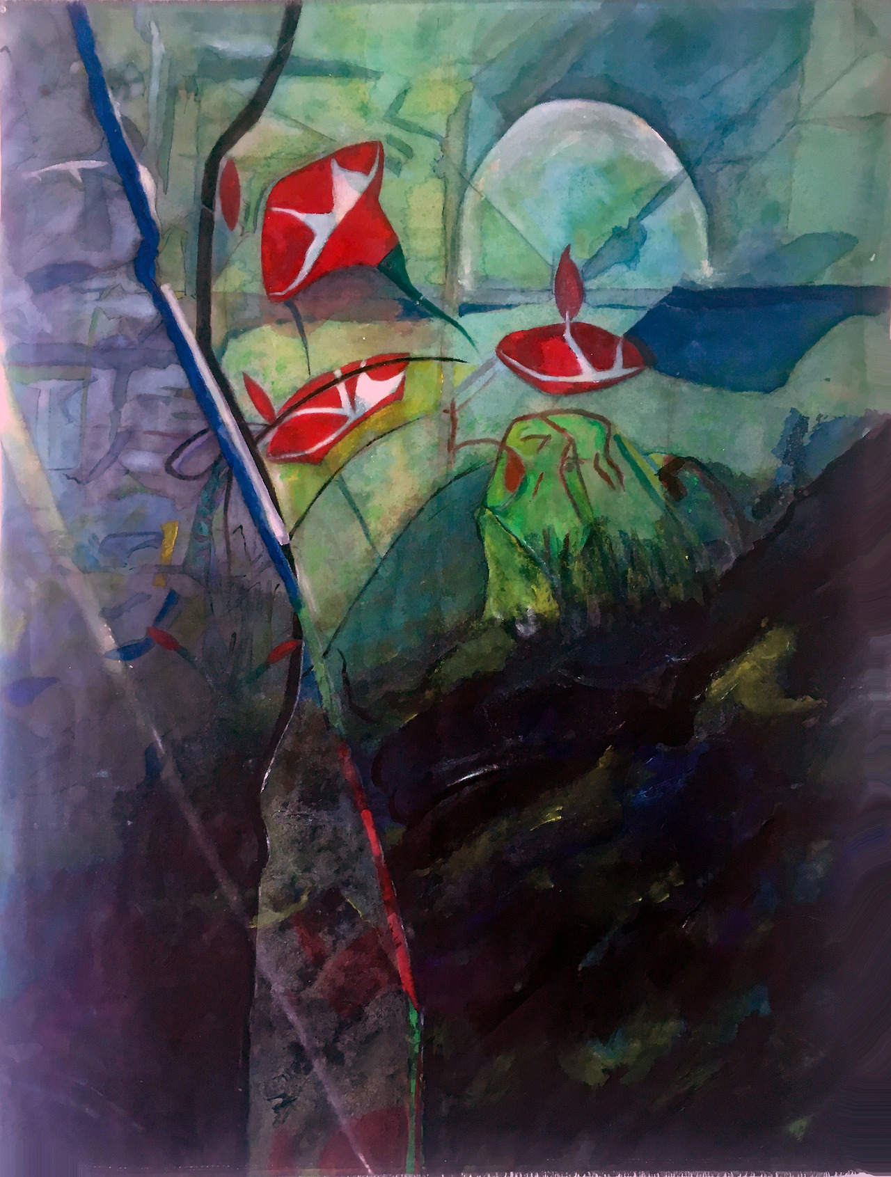 morning glory 2022-a, 90X114cm, acrylic and composite materials on cloth, 2022.jpg