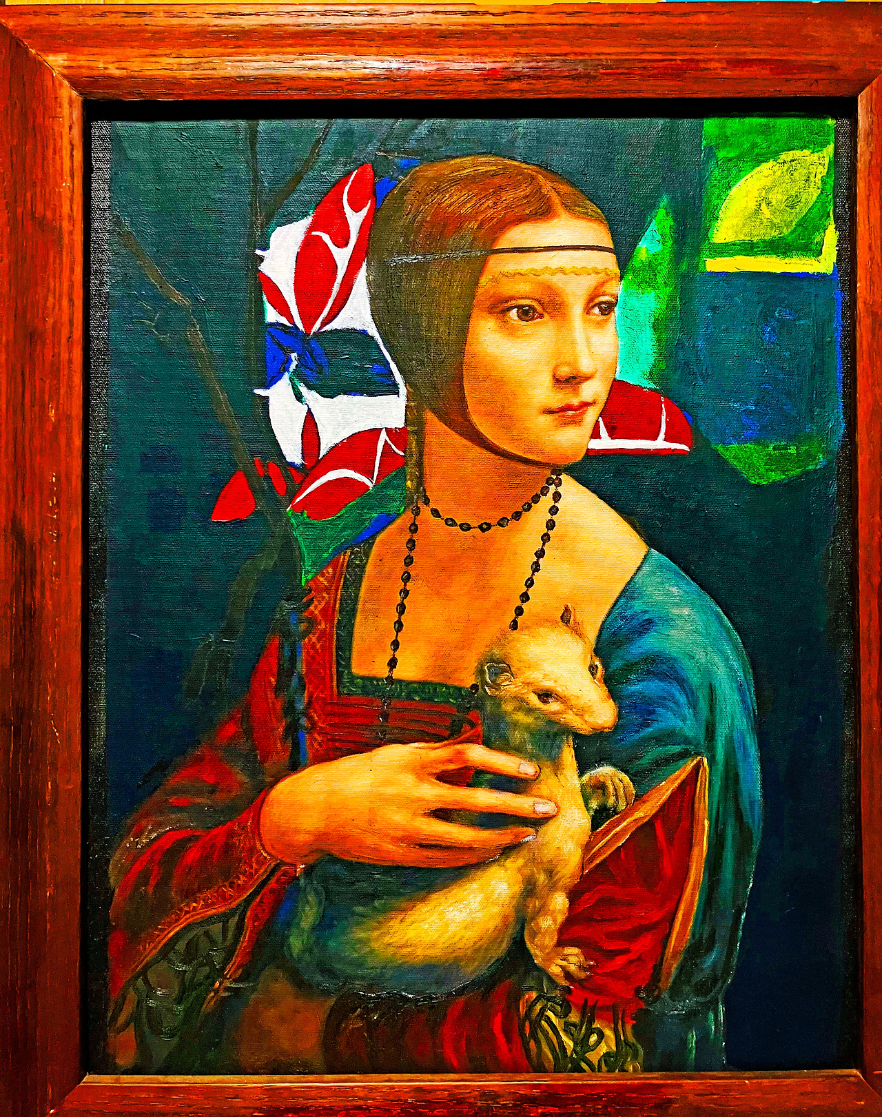 Louis Choi Chul-joo,  morning glory · Cecilia Gallerani, 39.4×49.4Cm,  acrylic and composite materials on cloth, 2025 fr.jpg