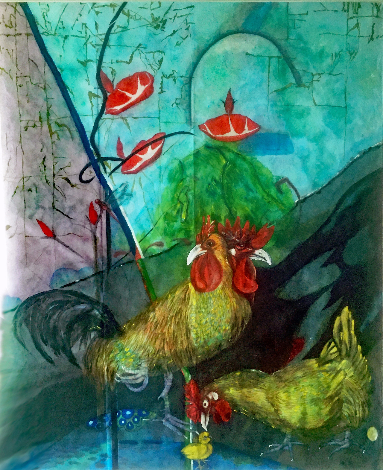 Louis Chul-joo Choi, morning glory 2022-f, 149X182.5cm, acrylic and composite materials on cloth, 2022.jpg