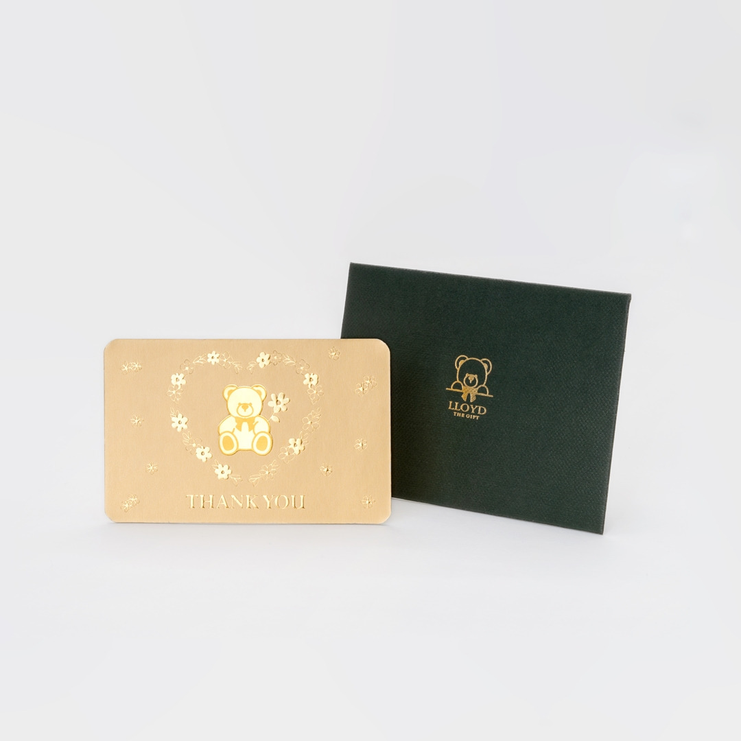 이색 선물로 각광받는 로이드의 ‘로니 24K 순금 카드 (1).jpg