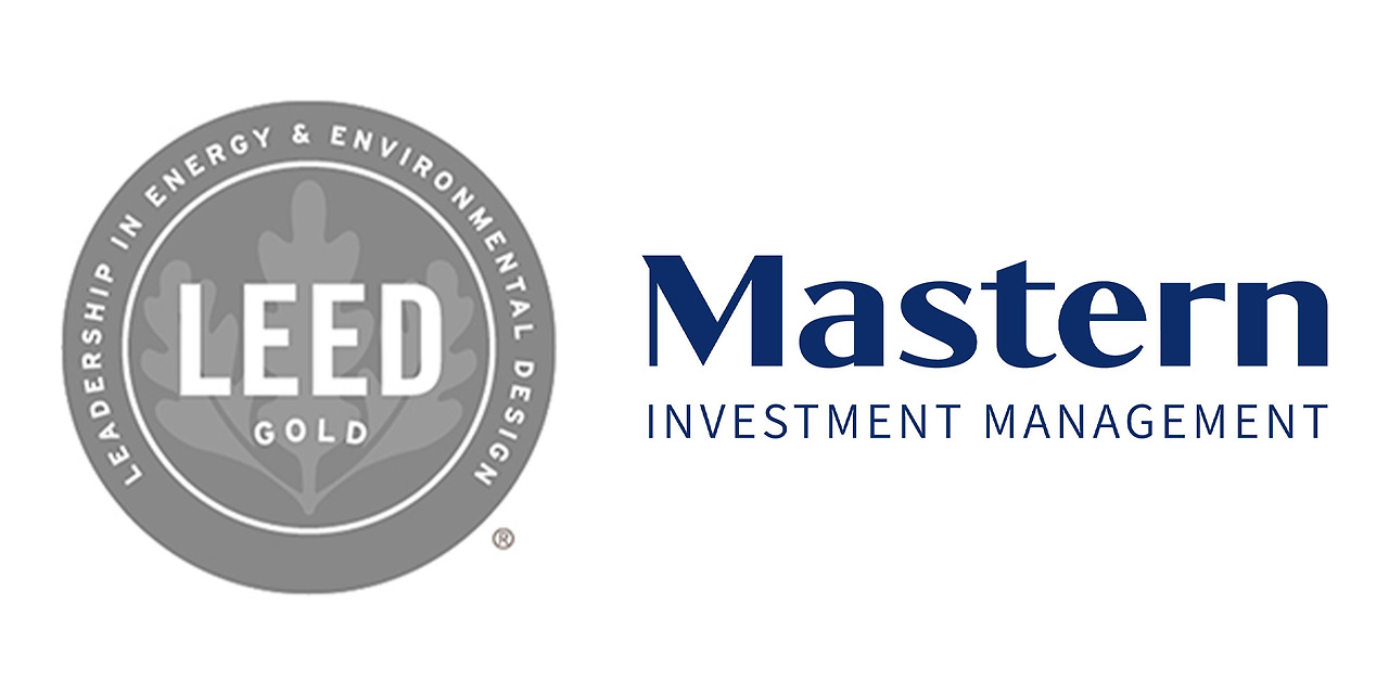 [사진 설명1] LEED Gold 인증 및 마스턴투자운용 CI (사진 제공=마스턴투자운용 브랜드전략팀) (2).jpg