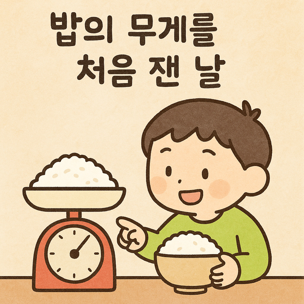 밥의 무게를 처음 잰 날